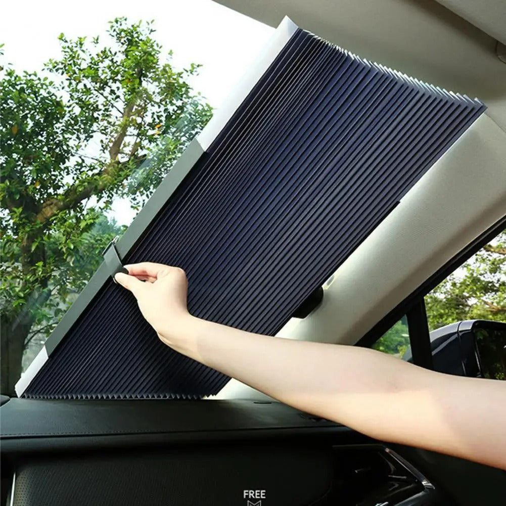 Rideau Pare-Soleil Rétractable Anti UV pour Pare-Brise de Voiture