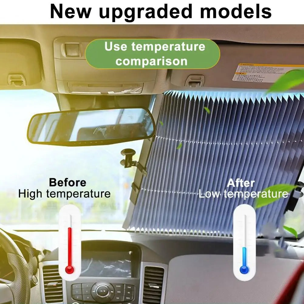 Rideau Pare-Soleil Rétractable Anti UV pour Pare-Brise de Voiture